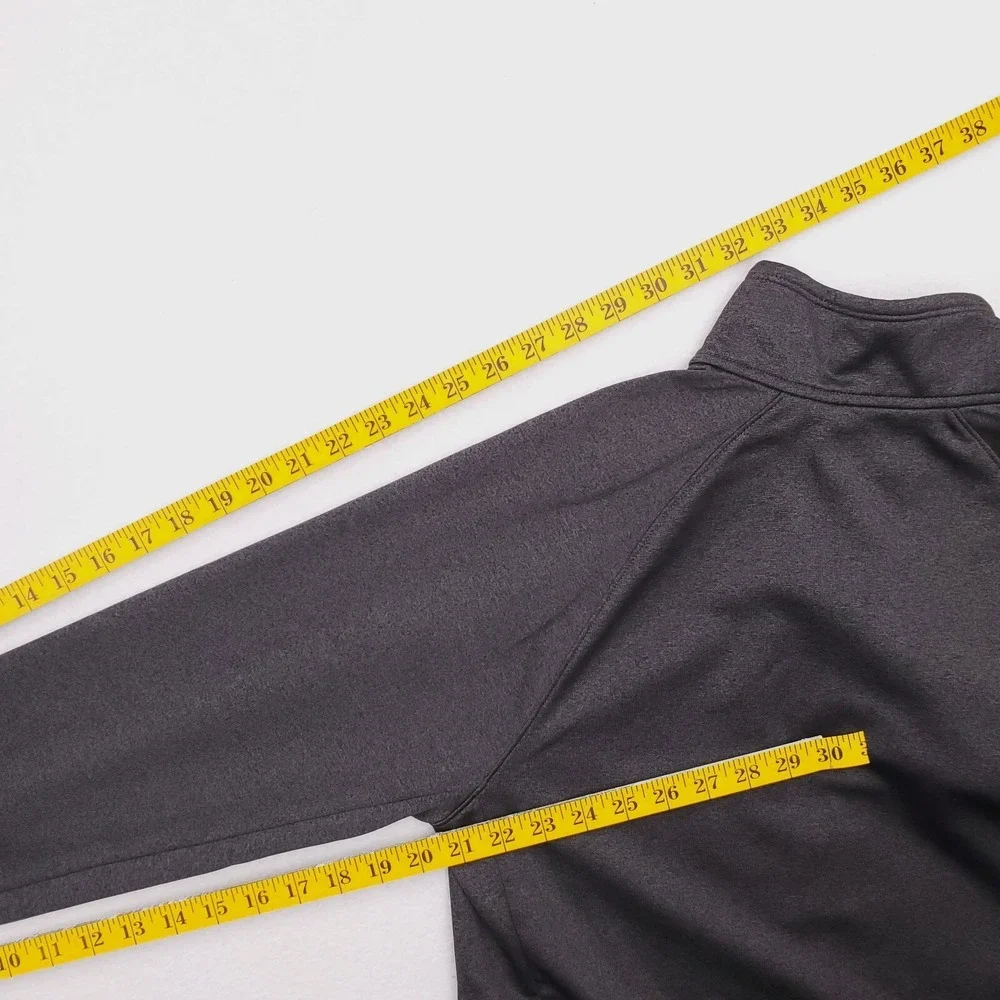 North Face Sweater Mens Medium Gray Half Zip Fleece Pullover Jacket Outdoor Hike